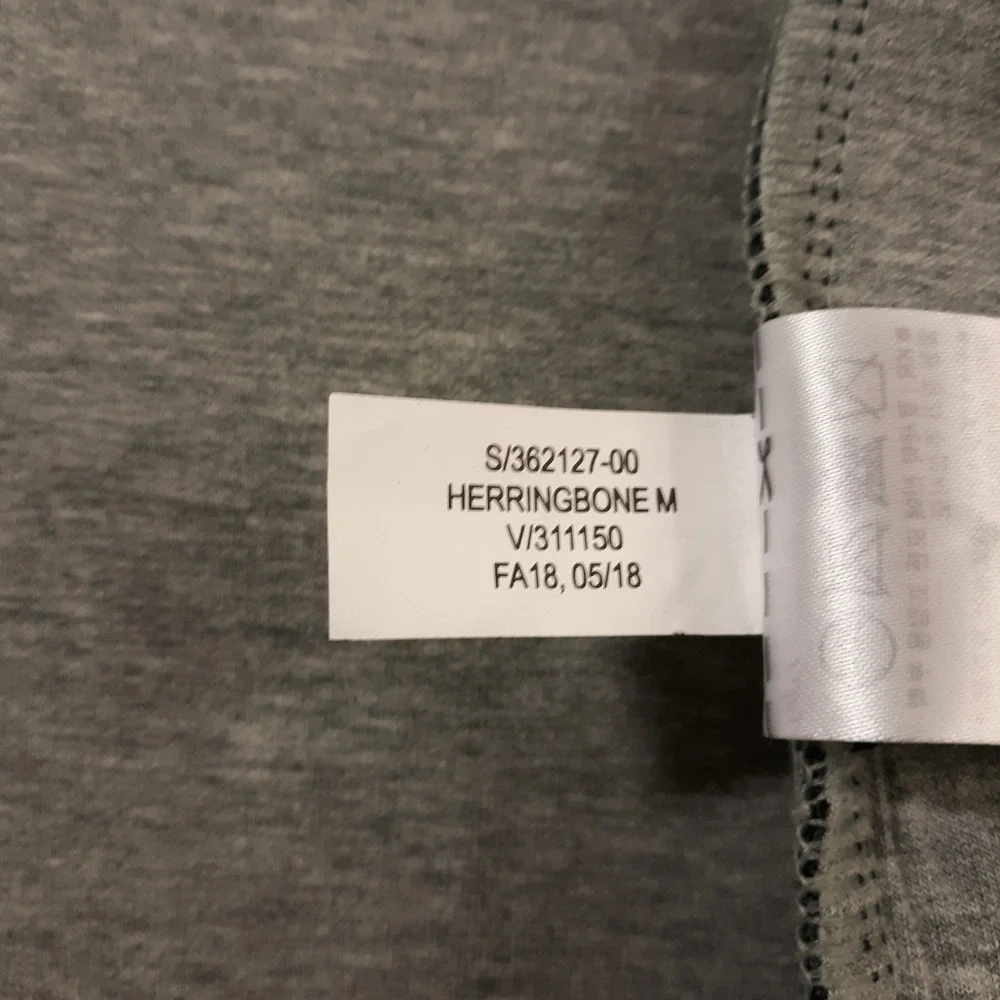 Banana Republic Herringbone Jacket Full Zip Gray Mens Size XL Stretch Bomber